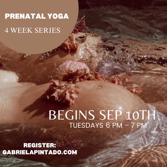 Prenatal Yoga 4 Week Series w/Gabriela Pintado