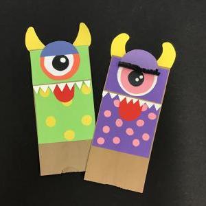 Teaching Tuesday: Paper Bag Monster Puppet