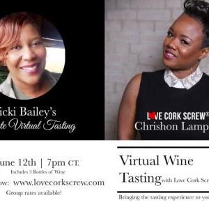 Virtual Wine Tasting w/Vicki Bailey and Love Cork Screw
