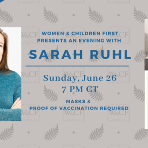 Women and Children First: In-person Event - An Evening with Sarah Ruhl