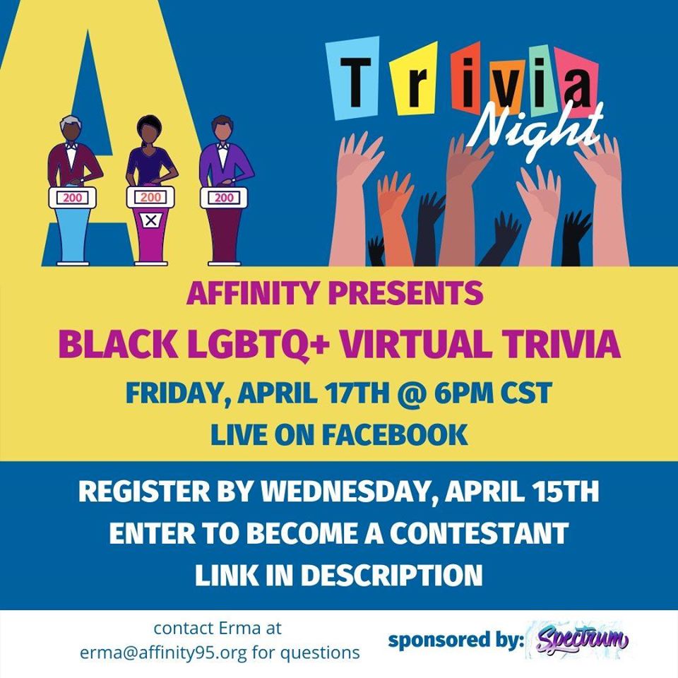 Black lgbtq+ Virtual Trivia Night Facebook Live