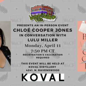 Off-site Event: ChloÃÆÃÂ© Cooper Jones in conversation with Lulu Miller
