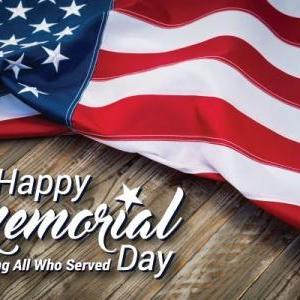 OFFICE CLOSED - MEMORIAL DAY